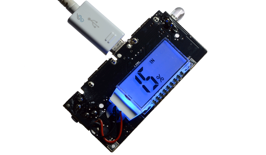 .Modulo de Carga para Baterias de Litio de 3.7V con LCD DIY (TP18650-LCD )