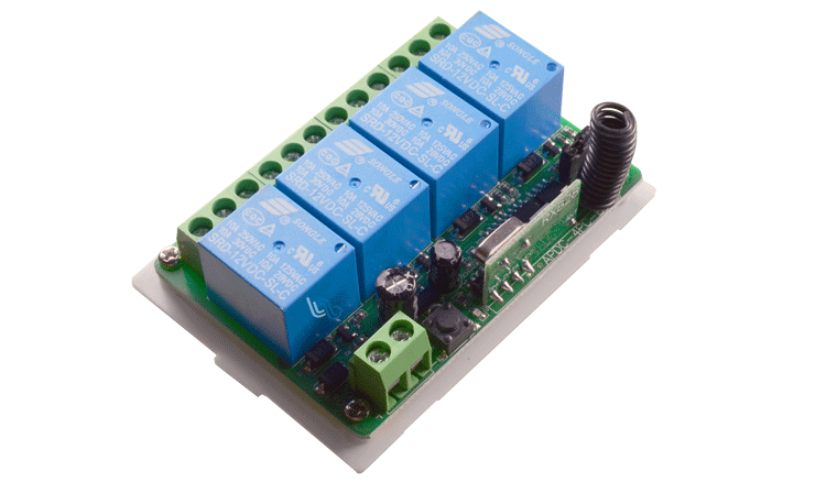 Modulo programable de 4 reles sin llavero 315MHz