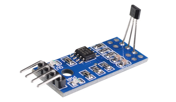 Sensor de Efecto Hall en modulo con A3144. Detector de Campo Magnetico (A3144-PCB )