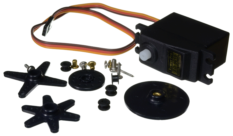 Servomotor tipo SG-5010 5kg 180 Grados Standard