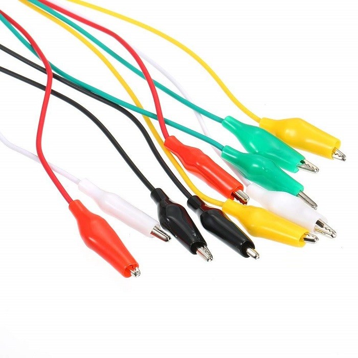 .Cocodrilos con cable de 50 cm (QK-3020A)