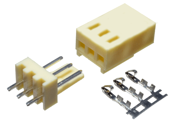 Conector Molex 3 vias para Cable a Circuito Impreso Macho y Hembra Pitch: 2.54mm (L2510X3-PCB)