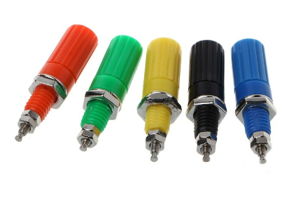 .Jack Banana Poste roscado 4mm - Conector (JA-202)