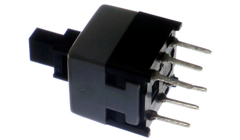 Tact switch 6 pin con enganche (T8X8-P)