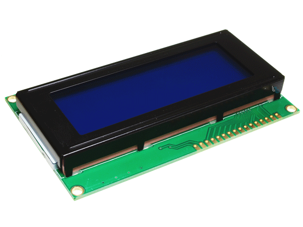 Display LCD Paralelo de 4 Lineas x 20 Caracteres Compatible con HD44780 (LCD-420BLA)