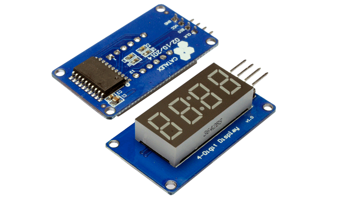 TM1637 Modulo de 4 display de 7 segmentos con TM1637 digital tube HW-069