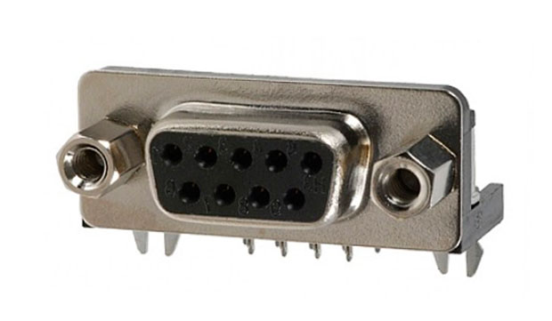 .Conector de 9 pines hembra angulo para impreso (DB9J-PC)