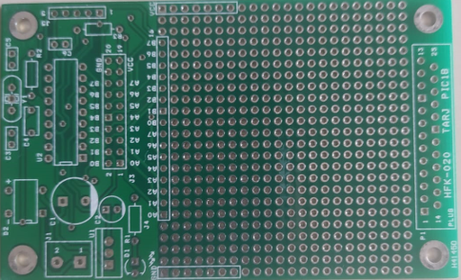 [HFK-020 IMP] .Placa impresa para tarjeta pic18