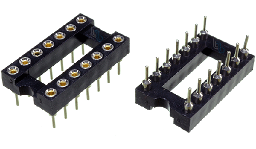 [PIN14-TOR] Zocalo para circuito int. 14 Pines torneado 8mm (PIN14-TOR)