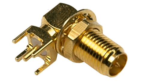 [RPSMA-JWE-1] .Conector SMA angulo inverso PCB gold 19mm (RPSMA-JWE-1)