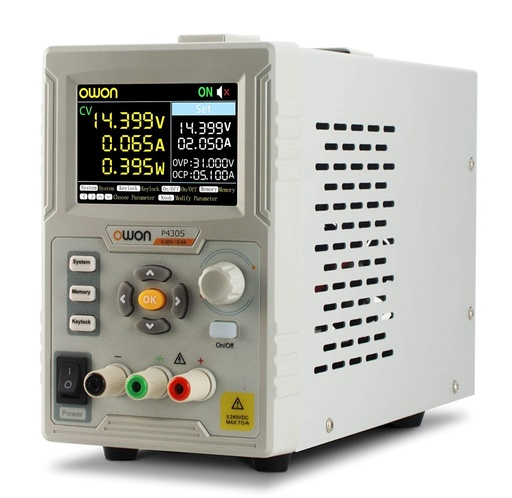 [P4305] OWON P4305 - Fuente de alimentación DC lineal de un canal 150 W, salida máxima de 0 a 30 V, 0 a 5 A, 1 mV/1 mA