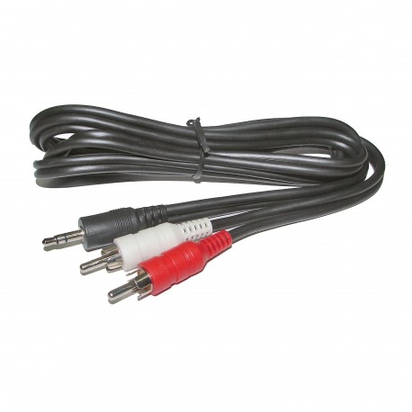 [RCA152-PLUG352] .Cable 2 RCA a 1 plug 3.5mm de 1.5m (RCA152-PLUG352)ld