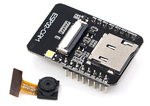 [ESP32-CAM] ESP32-CAM Modulo de camara con WiFi y Bluetooth, placa de desarrollo ESP32 con modulo de camara de 2MP para Arduino, ESP32-CAM