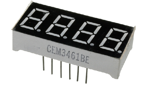 [CEM3461BE] Display Multiplexado Anodo Comun de 4 digitos 15x30mm (CEM3461BE)