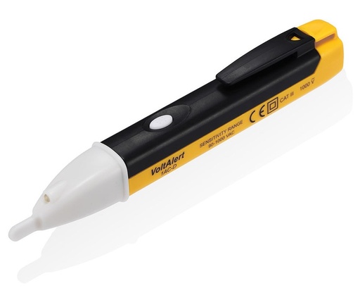 [1AC-D] Probador de Voltaje Amarillo AC tipo lapicero con LEDs VD02 90-250VAC VD02