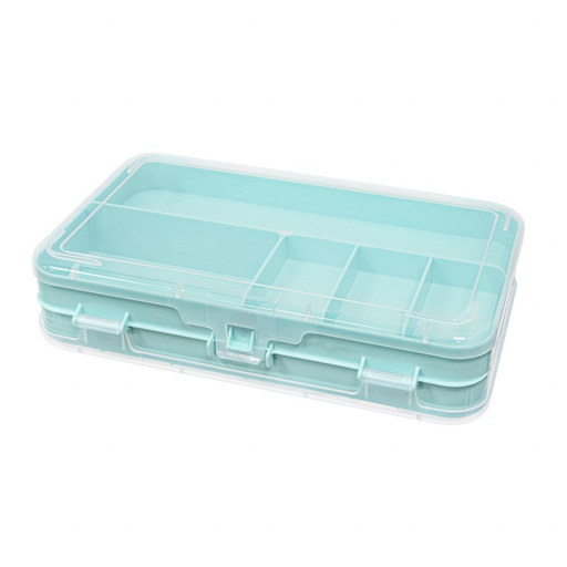 [C-23x14.5x5.4] .Organizador Geminis – Caja Organizadora Doble Cara para Componentes Electrónicos