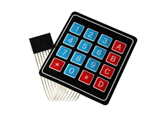 [KEY-4X4] -Teclado de Membrana de 4x4 Teclado Matricial Keypad 4x4 (KEY-4X4)