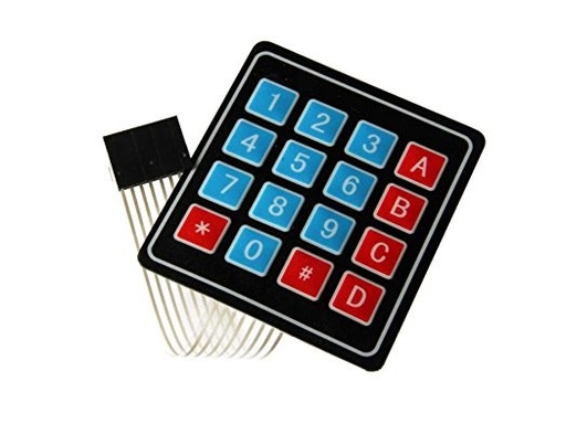 [KEY-4X4] .Teclado de Membrana de 4x4 Teclado Matricial Keypad 4x4 (KEY-4X4)