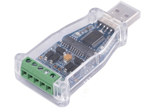 [USB-RS422] Conversor USB a RS485 y RS422. Convertidor de señal RS485 a USB. Con Salida de Conector Bornera estándar Soporta Win 10 (USB-RS422)