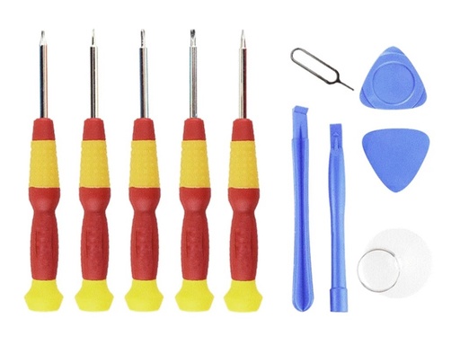 [DES11B] Kit de Herramientas de Apertura de Pantallas de telefonos moviles 11 en 1, Desarmador, Paleta, etc.