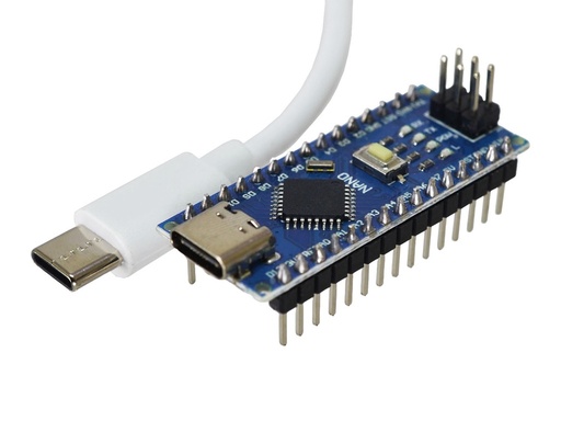 Arduino Nano Compatible con CH340 y Entrada de Datos USB Tipo C + Cable