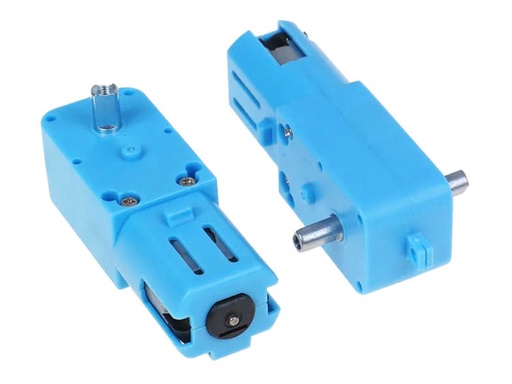 [GM3-180-200] Motor Azul con engranaje de metal con reductor 180-200RPM para robotica de 3 a 6VDC (GM3-180-200)