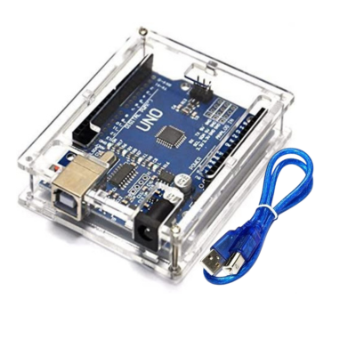 [UNOCH340+CAJA] UNOR3 CH340 compatible + Cable usb + Caja acrilica