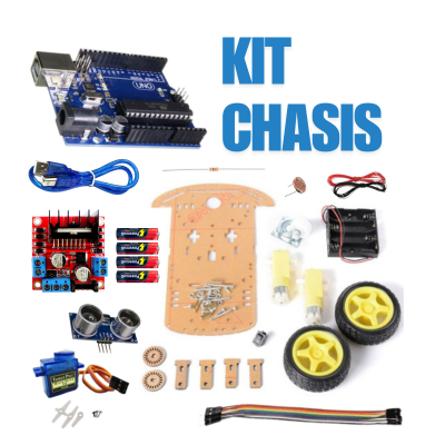 [ARD-2WD] *Kit Chasis Robot Arduino 2WD