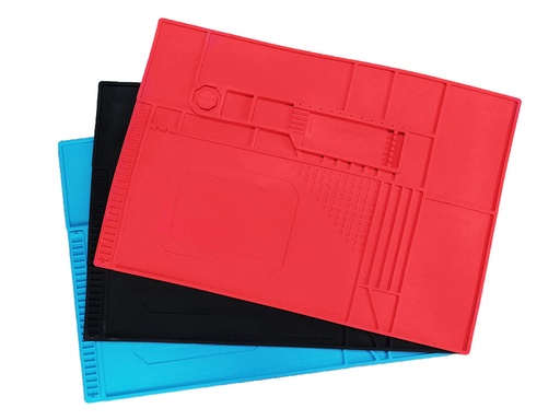 [TAP-50x35] Base de Soldadura de Jebe Siliconado, Plataforma de Trabajo con Aislamiento para Soldar de 50x35cm