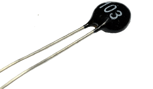 [TH-10K] .TH-10K  Termistor NTC 5mm 10K Ohm 103 MF52A. Sensor de Temperatura.