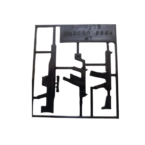[DUMMY13-RIFLE] Set de Armas para Dummy 13 color negro