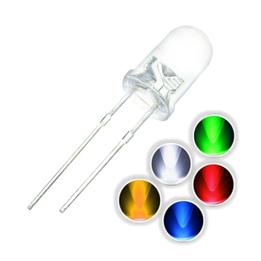 Led transparente brillante 5mm