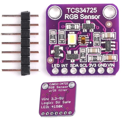 [TCS34725-CJMCU] TCS34725 Sensor de Color RGB Modulo para Arduino CJMCU-34725