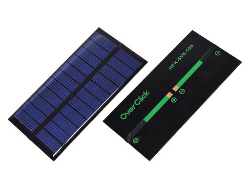 [HFK-5V5-100] .Celda Solar Fotovoltaica Miniatura 5V5 100mA, Dimensiones 95x48mm