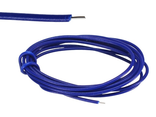 [1007UxR-Blue] .Cable Unifilar 24AWG  de 1 hilo x 1 metro