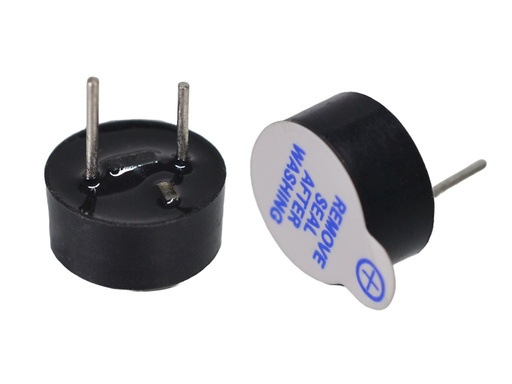 [TSDZ-942] .Buzzer o Zumbador Pasivo de 5Voltios, Tamaño: 9.3x4.5cm Pitch: 5mm
