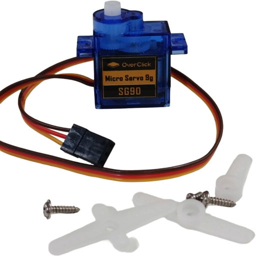 [SG90-360] SG90 360° Servo Micro 9gr "OverClick" Servomotor de 1.6Kg 5Voltios 360 Grados, engranajes de plastico