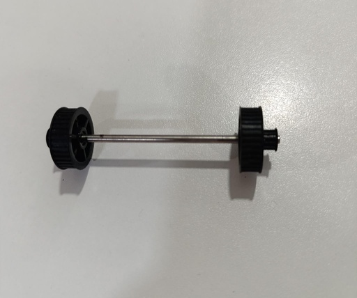 [2R+EJE] Ruedas de 25mm con eje redondo de 85mm para proyecto