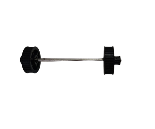 [2R+EJE] Ruedas de 25mm con eje redondo de 85mm para proyecto