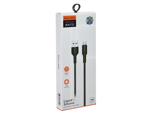 [JKX-T22] *Cable de Silicona USB A a USB tipo C de 6A, Longitud 1metro con Empaque