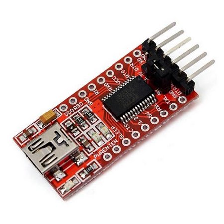 [USB-TTL232R] Conversor USB Serial 3.3-5VDC FTDI FT232RL (USB-TTL232R)