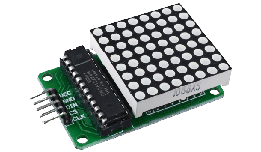 [MAX7219-PCB] -MAX7219-PCB Driver con Matriz de Leds 8x8 / 64