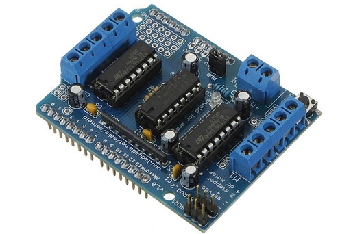 [L293DKE] .Modulo Shield L298D Control/Driver de Motor para Arduino (L293DKE)