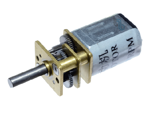 [12GA6V200SP] .Motor micro DC 200RPM 6VDC con reductor para Robotica D19XL39 + Eje Pololu N20 (12GA6V200SP)
