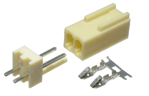 [L2510X2-PCB] .Conector Molex 2 vias para Cable a Circuito Impreso Macho y Hembra (L2510X2-PCB)