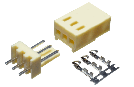 [L2510X3-PCB] *Conector Molex 3 vias para Cable a Circuito Impreso Macho y Hembra Pitch: 2.54mm (L2510X3-PCB)