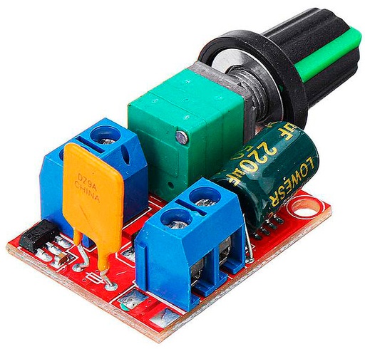 [PWM-MOT5A] .Control de Velocidad de Motor y LEDs por PWM DC 3-35V 5Amp (PWM-MOT5A )