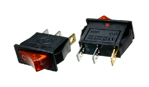[KCD3] Switch con neon rojo 220V 15A (KCD3)