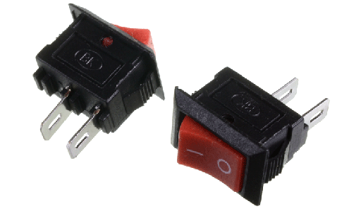 [KCD1101-002R] .Switch Rocker 3A 250V 10x15mm 2 pines  ( KCD1101-002R)