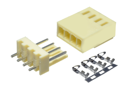 [L2510X4-PCB] .Conector Molex 4 vias para Cable a Circuito Impreso Macho y Hembra Pitch: 2.54mm (L2510X4-PCB)